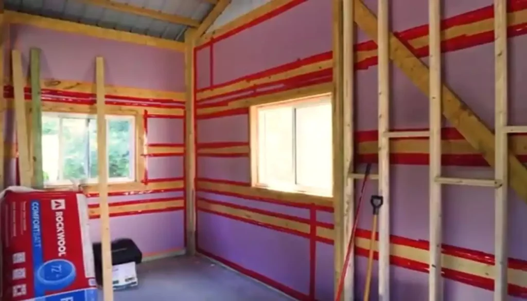 how to install insulation in garage walls- installing insulation in garage walls- foam board insulation